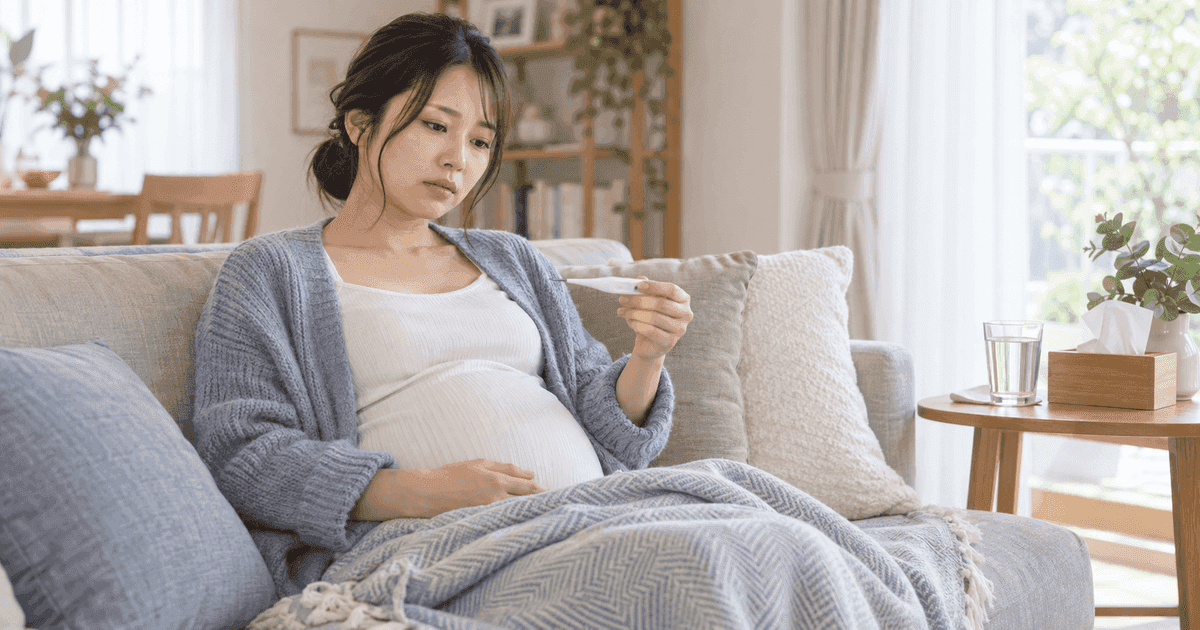妊娠中に発熱したらどうする？風邪・インフルエンザの受診目安と過ごし方